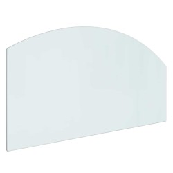 vidaXL Placa de vidrio para chimenea Transparente 100 x 50 cm Cristal