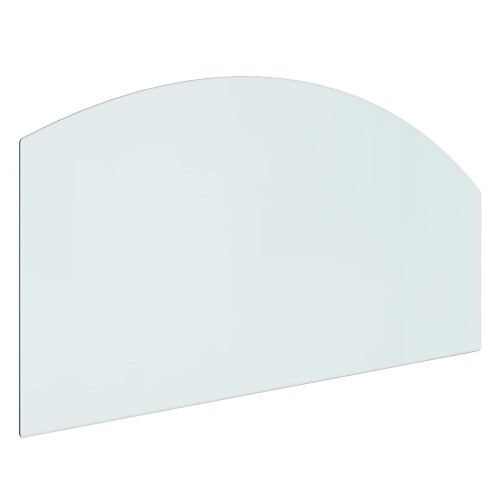 vidaXL Placa de vidrio para chimenea Transparente 100 x 50 cm Cristal
