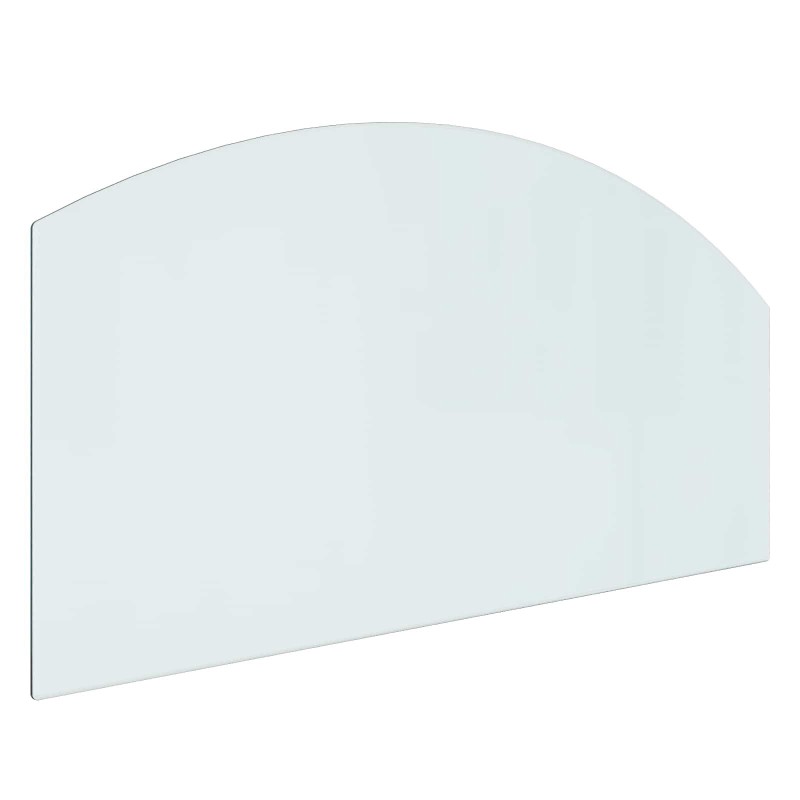 vidaXL Placa de vidrio para chimenea Transparente 100 x 50 cm Cristal
