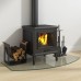vidaXL Placa de vidrio para chimenea Transparente 100 x 50 cm Cristal