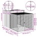 vidaXL Jaula para gallinas con corral antracita 110x201x110 cm acero galvanizado