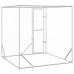 vidaXL Perrera de exterior acero galvanizado plateado 2x2x2 m