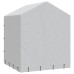 vidaXL Perrera de exterior con toldo acero galvanizado plata 2x2x2,5 m