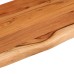 vidaXL Estante pared rectangular madera acacia borde vivo 40x20x2,5 cm