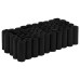 vidaXL Bolsas para cacas de perro 750 uds PE negro 30x20 cm