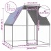 vidaXL Gallinero de acero galvanizado plateado y gris 2x2x2 m