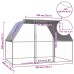 vidaXL Gallinero de acero galvanizado plateado y gris 3x2x2 m