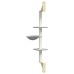 vidaXL Árbol rascador para gatos de pared gris claro 142,5 cm