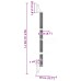 vidaXL Árbol rascador para gatos de pared gris claro 142,5 cm