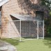vidaXL Jaula de perros techo y puerta acero galvanizado gris 2x2x2 m