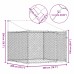 vidaXL Jaula de perros techo y puerta acero galvanizado gris 2x2x2 m