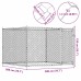 vidaXL Jaula de perros con puerta acero galvanizado gris 2x2x1,5 m