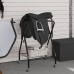vidaXL Soporte de montura plegable de pie independiente hierro negro