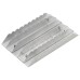 vidaXL Rascadera almohaza 3 unidades aluminio plateado