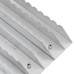 vidaXL Rascadera almohaza 3 unidades aluminio plateado