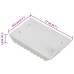 vidaXL Rascadera almohaza 3 unidades aluminio plateado