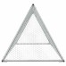 vidaXL Jaula para gallinas acero galvanizado plateado 200x105x91 cm