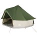 vidaXL Tienda de campaña familiar tipi 6 personas impermeable verde