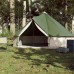 vidaXL Tienda de campaña familiar tipi 6 personas impermeable verde
