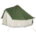 vidaXL Tienda de campaña familiar tipi 6 personas impermeable verde