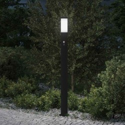 vidaXL Baliza luminosa con sensor de movimiento, 110 cm, acero inoxidable, IP44
