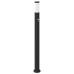 vidaXL Baliza luminosa con sensor de movimiento, 110 cm, acero inoxidable, IP44