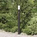 vidaXL Baliza luminosa con sensor de movimiento, 110 cm, acero inoxidable, IP44
