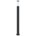 vidaXL Baliza luminosa con sensor de movimiento, 110 cm, acero inoxidable, IP44