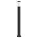 vidaXL Baliza luminosa con sensor de movimiento, 110 cm, acero inoxidable, IP44