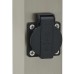 vidaXL Balizas de luz con sensor y toma de corriente, 3 unidades, 50 cm, acero inoxidable, IP44