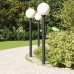 vidaXL Balizas luminosas con sensor, 3 unidades, 120 cm, color negro, IP44