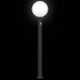 vidaXL Balizas luminosas con sensor, 3 unidades, 120 cm, color negro, IP44