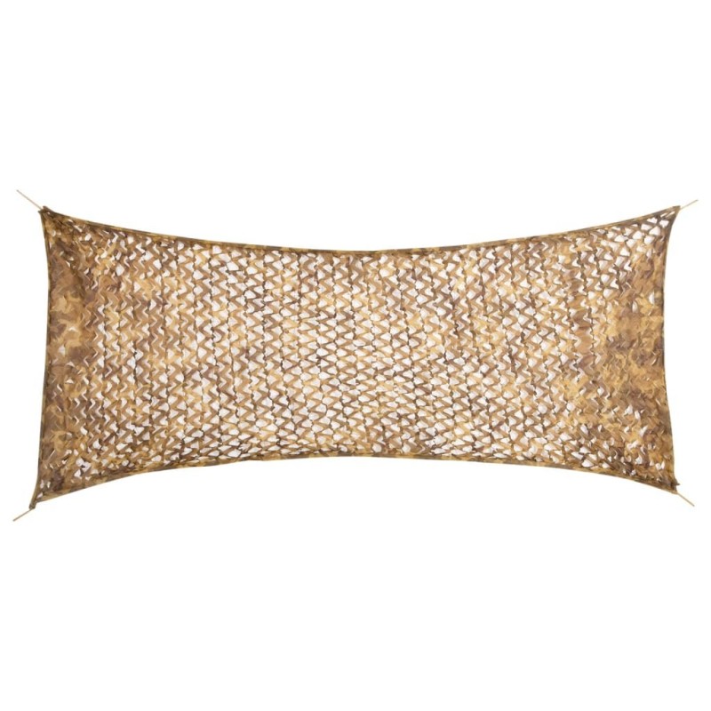 vidaXL Red de camuflaje con bolsa de almacenamiento arena 312x140 cm