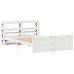 vidaXL Estructura de cama con cabecero sin colchón blanco 140x200 cm