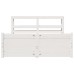 vidaXL Estructura de cama con cabecero sin colchón blanco 140x200 cm