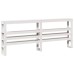 vidaXL Estructura de cama con cabecero sin colchón blanco 140x200 cm