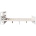 vidaXL Estructura de cama con cabecero sin colchón blanco 140x200 cm