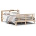 vidaXL Estructura de cama con cabecero madera maciza pino 140x190 cm