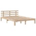 vidaXL Estructura de cama con cabecero madera maciza pino 140x190 cm