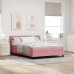 vidaXL Cama tipo Box Spring con cabecera Rosa 140 x 190 cm Terciopelo