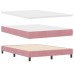vidaXL Cama tipo Box Spring con cabecera Rosa 140 x 190 cm Terciopelo