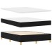 vidaXL Cama tipo Box Spring con colchón Negro 190 x 140 cm tela