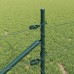 vidaXL Valla hexagonal con poste 10 x 0,4 m Acero recubierto de PVC