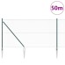 vidaXL Valla hexagonal con poste 50 x 1 m Acero recubierto de PVC