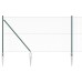 vidaXL Valla hexagonal con poste 50 x 1 m Acero recubierto de PVC