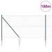 vidaXL Valla hexagonal con poste 100 x 1,2 m Acero recubierto de PVC