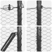 vidaXL Valla hexagonal con poste 100 x 1,2 m Acero recubierto de PVC