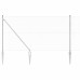 vidaXL Valla hexagonal con poste 10 x 1,4 m Acero Galvanizado Plateado