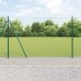 vidaXL Valla hexagonal con base de concreto 25 x 1,4 m Verde Malla