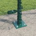 vidaXL Valla hexagonal con base de concreto 25 x 1,4 m Verde Malla